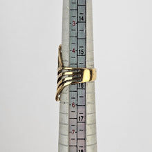 Load image into Gallery viewer, Gold Wave Sterling Ring