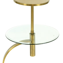 Load image into Gallery viewer, Modern Brass Floor Lamp Table