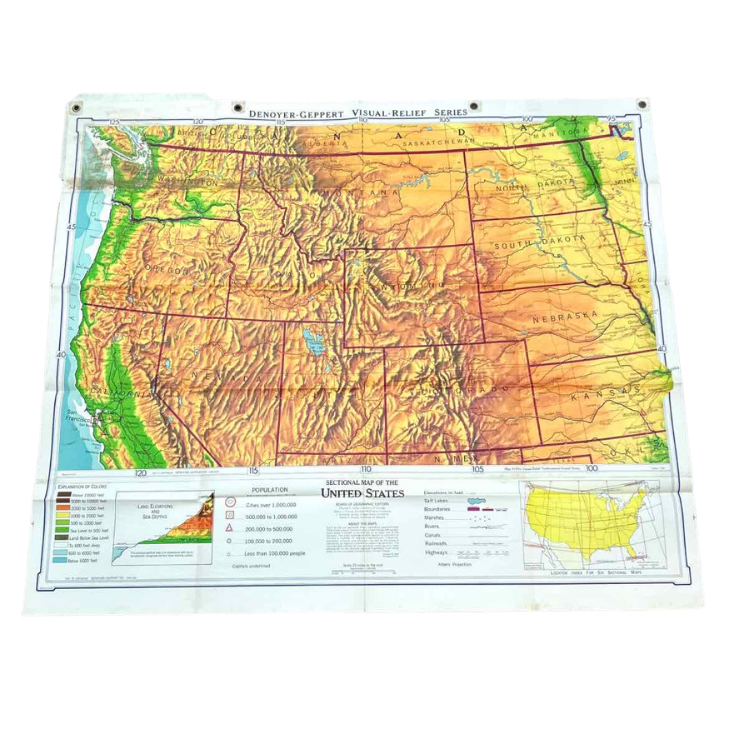 United States Folding Map