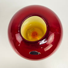 Load image into Gallery viewer, Amberina Globe Vase