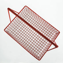 Load image into Gallery viewer, Red Metal Basket