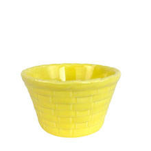 Load image into Gallery viewer, Yellow Basket Pottery Bowl