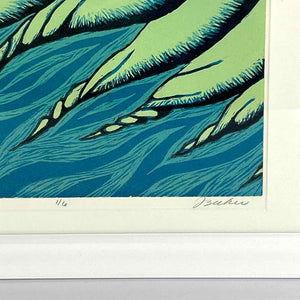 Water Waves Block Print