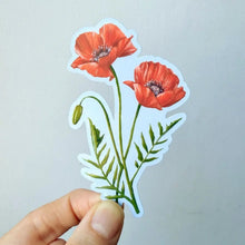 Load image into Gallery viewer, Poppy Flowers Sticker