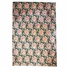 Load image into Gallery viewer, Black Floral 1930s Rug