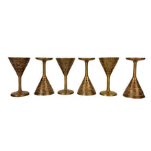 Load image into Gallery viewer, Engraved Brass Cordial Cups