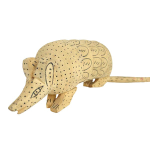 Carved Wooden Armadillo