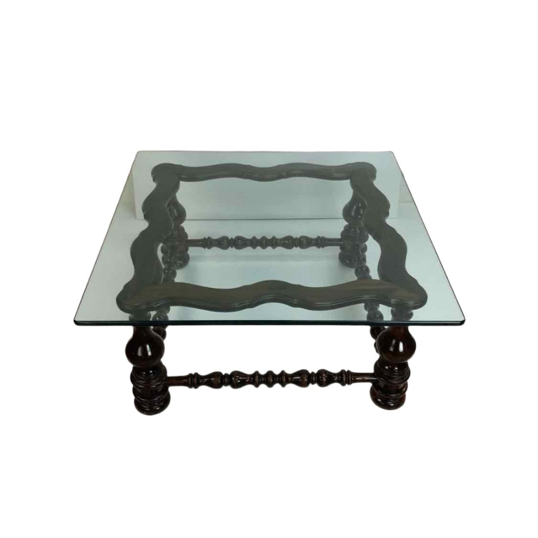 Wood & Glass Coffee Table