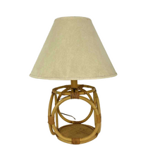 Load image into Gallery viewer, Bent Rattan Boho Lamp