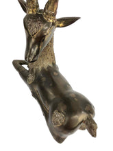 Load image into Gallery viewer, Large Sitting Brass Reindeer