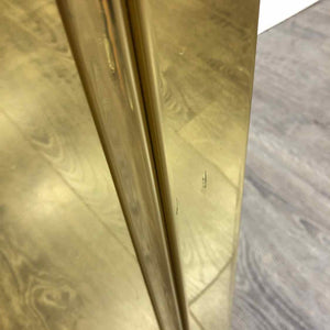 Beveled Brass Pedestal