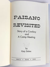 Load image into Gallery viewer, Paisano Revisited Book