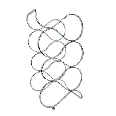 Wavy Chrome Wine Rack