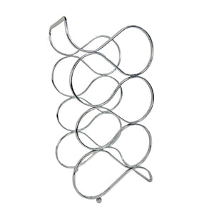 Wavy Chrome Wine Rack