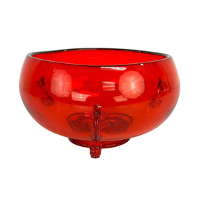 Red Glass Bowl