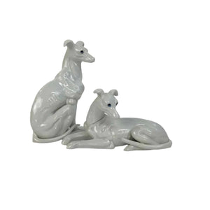 Porcelain Greyhound Dogs