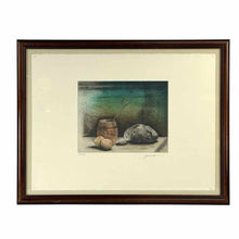 Load image into Gallery viewer, Still Life With Bread &amp; Peaches Print