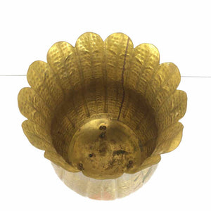 Hammered Brass Planter