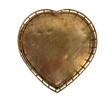 Load image into Gallery viewer, Bamboo Heart Brass Tray