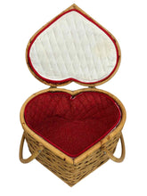 Load image into Gallery viewer, Heart Shaped Picnic Basket