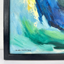 Load image into Gallery viewer, Abstract Blue Floral Painting