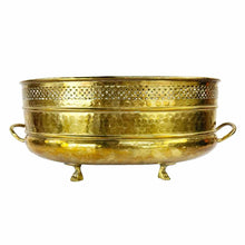 Load image into Gallery viewer, Hammered Brass Bowl Planter