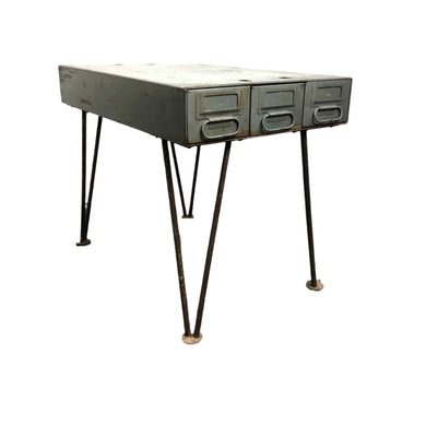 Metal File Drawers Table