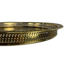 Load image into Gallery viewer, Gold Round Brass Tray