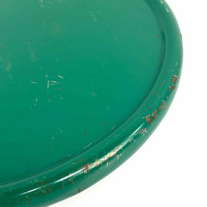 Round Green Enamel Tabletop