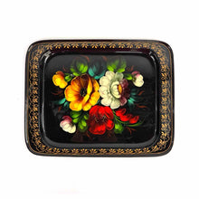 Load image into Gallery viewer, Hand Painted Floral Tray
