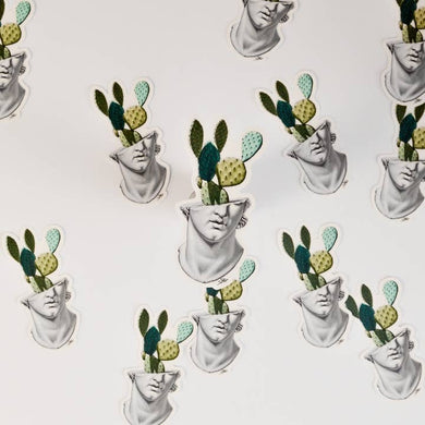 Colossal Cactus Head Sticker