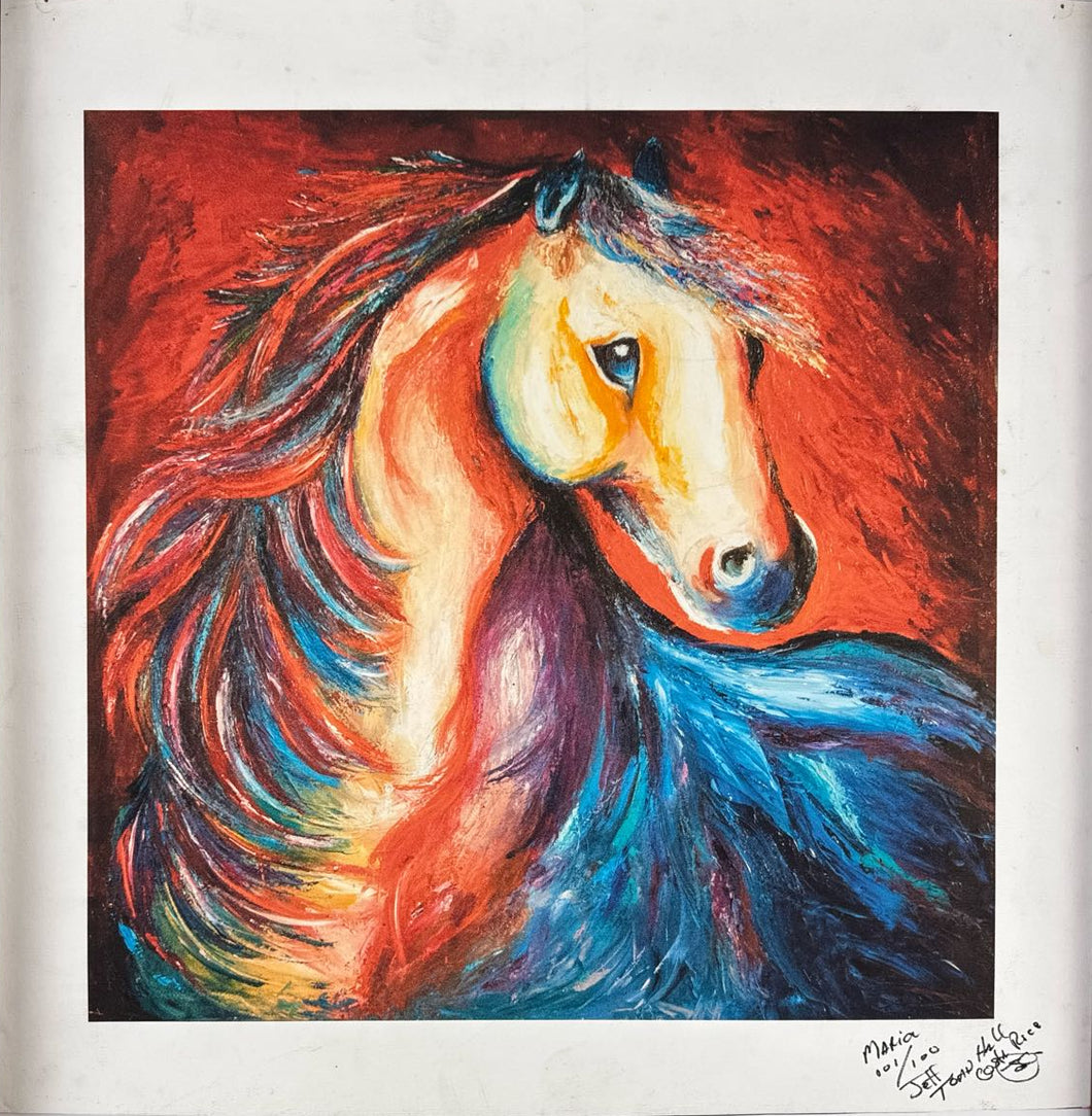 Horse Print on Canvas