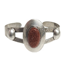 Load image into Gallery viewer, Goldstone &amp; Sterling Bracelet