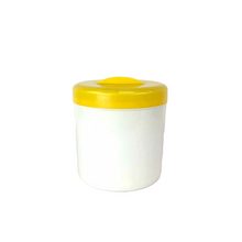 Load image into Gallery viewer, Modern Yellow &amp; White Canister