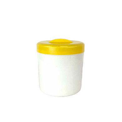Modern Yellow & White Canister
