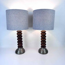Load image into Gallery viewer, Turned Wooden Lamps
