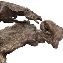 Load image into Gallery viewer, Bronze Horses Sculpture