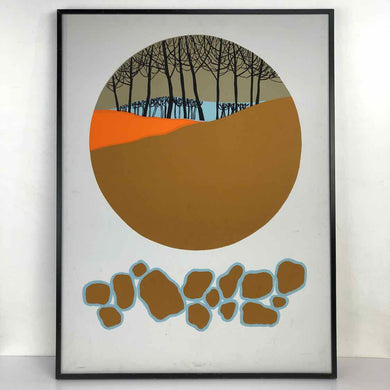 Abstract Tree Landscape Canvas Print