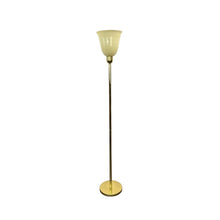 Load image into Gallery viewer, Gold &amp; Ivory Floor Lamp