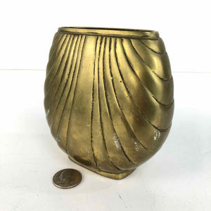 Brass Shell Vase