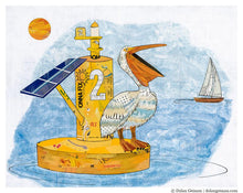 Load image into Gallery viewer, King of the Bay - Pelican Signed Print