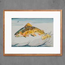 Load image into Gallery viewer, Cutthroat Trout on Gray Signed Print