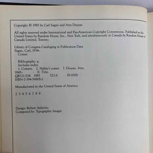Carl Sagan Comet Book