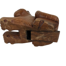 Load image into Gallery viewer, Thai Cat Teak Sculpture