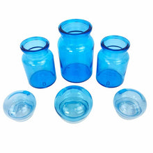 Load image into Gallery viewer, Blue Glass Bubble Canisters