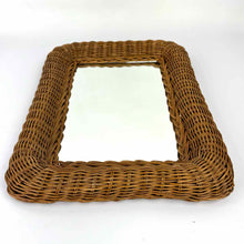 Load image into Gallery viewer, Wicker Wall Mirror