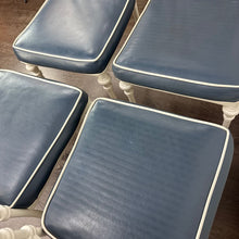 Load image into Gallery viewer, White Faux Bamboo Metal Chairs