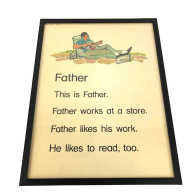 Father Vintage Schoolhouse Print