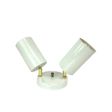 Load image into Gallery viewer, White Metal Sconce Light