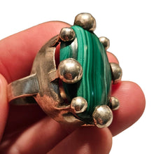 Load image into Gallery viewer, Frog Prince Malachite Ring